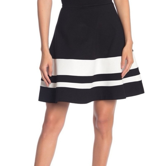 SIZE XS LOVE...ADY, Fit & Flare Black & White Party Dress EUC - Picture 7 of 9